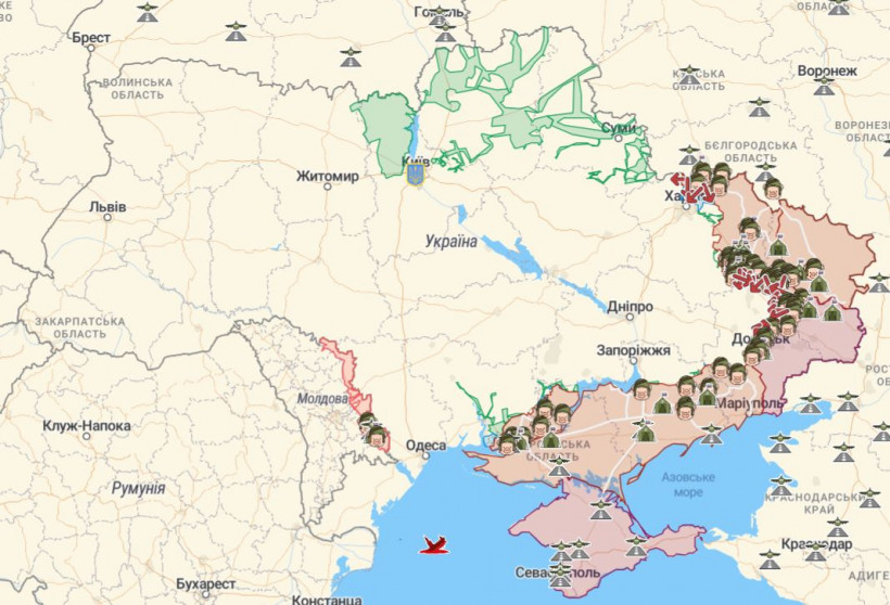 Ситуація на фронті: актуальна мапа бойових дій в Україні 
