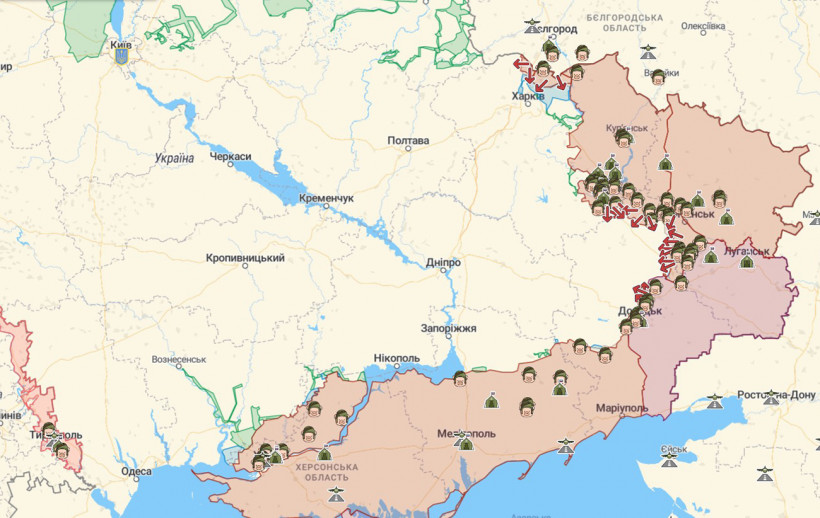 Ситуація на фронті: актуальна мапа бойових дій в Україні 