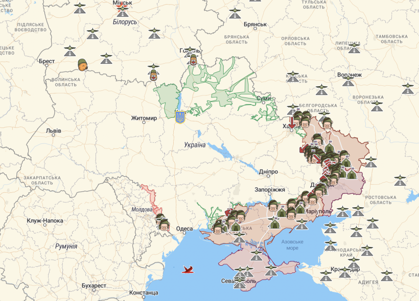 Бойові дії в Україні 10 серпня: актуальна карта