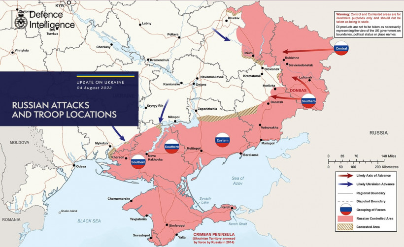 Війна в Україні: британська розвідка показала актуальну карту