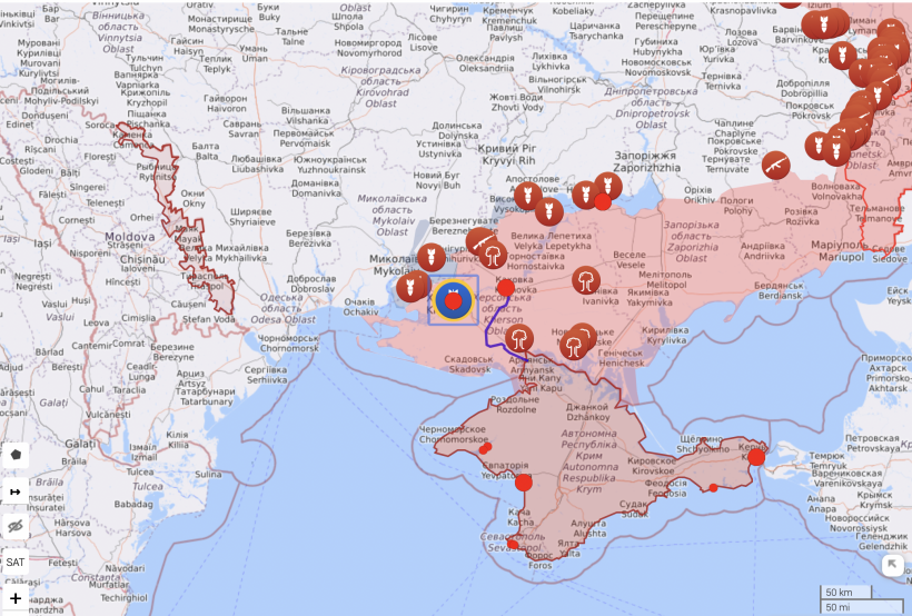 Бойові дії в Україні 14 серпня: актуальна карта