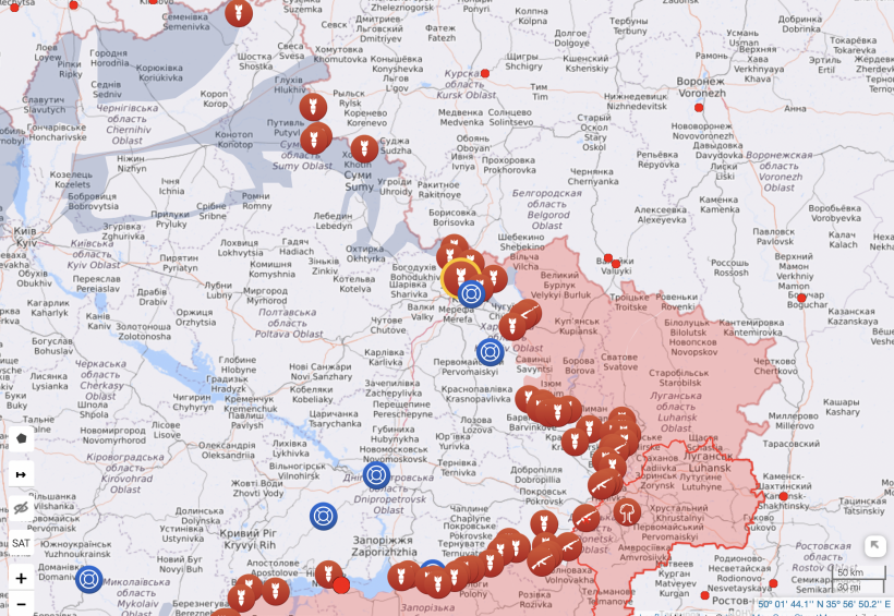 Бойові дії в Україні 17 серпня: актуальна карта