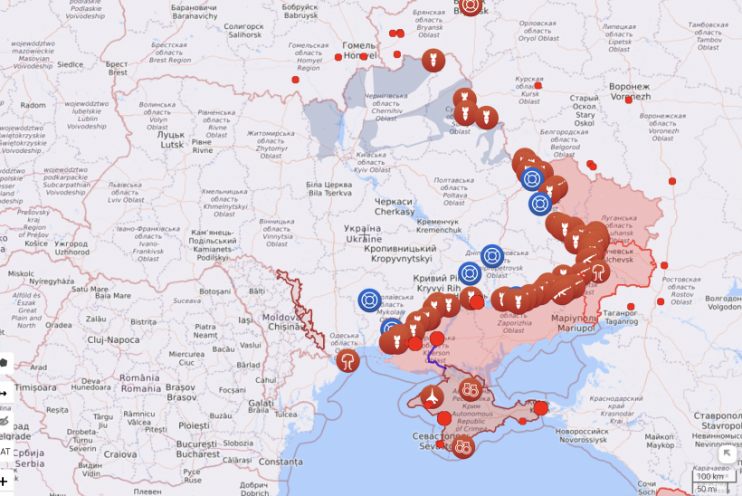 Бойові дії в Україні 17 серпня: актуальна карта