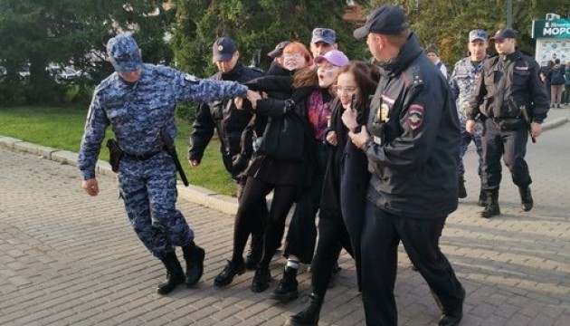 В россии снова митингуют против мобилизации, более 100 задержанных