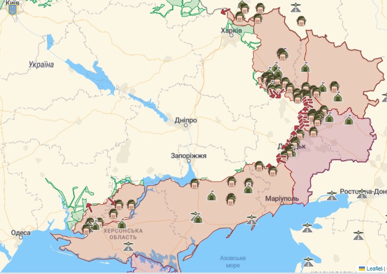 Ситуація на фронті 5 вересня: мапа бойових дій в Україні