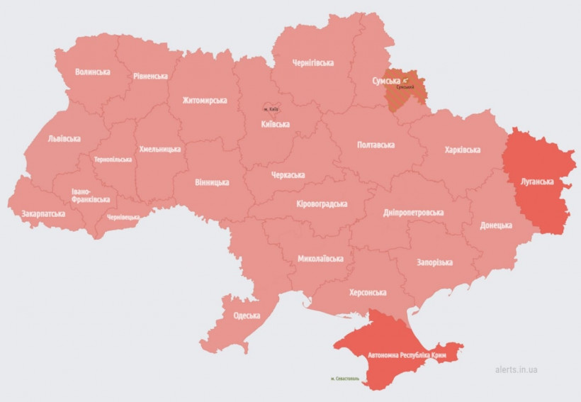 В Україні оголошена масштабна повітряна тривога