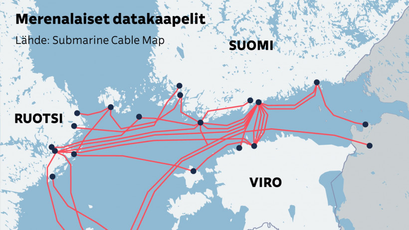 Швеція повідомила про пошкодження підводного кабелю зв'язку з Естонією