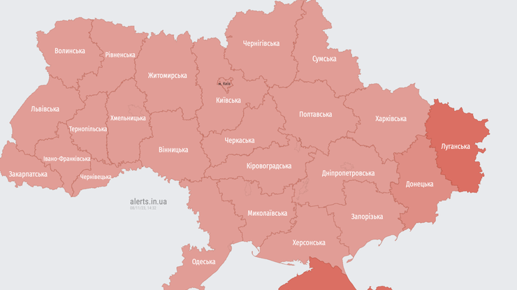 В Україні маштабна повітряна тривога: що відомо 