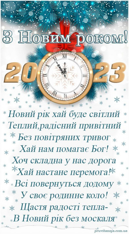 Привітання з Новим роком: красиві листівки, вірші та проза