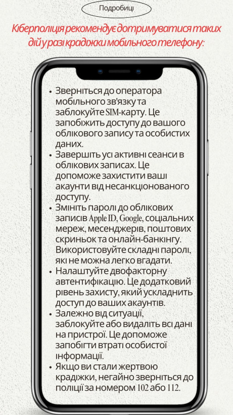 Що робити, якщо ви втратили гаджет: у кіберполіції дали поради