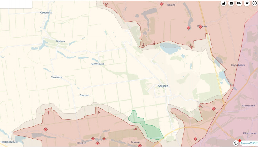Ворог тисне на півночі Авдіївки, ситуація погіршується
