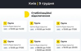 У Києві та низці регіонів змінили графіки відключення світла