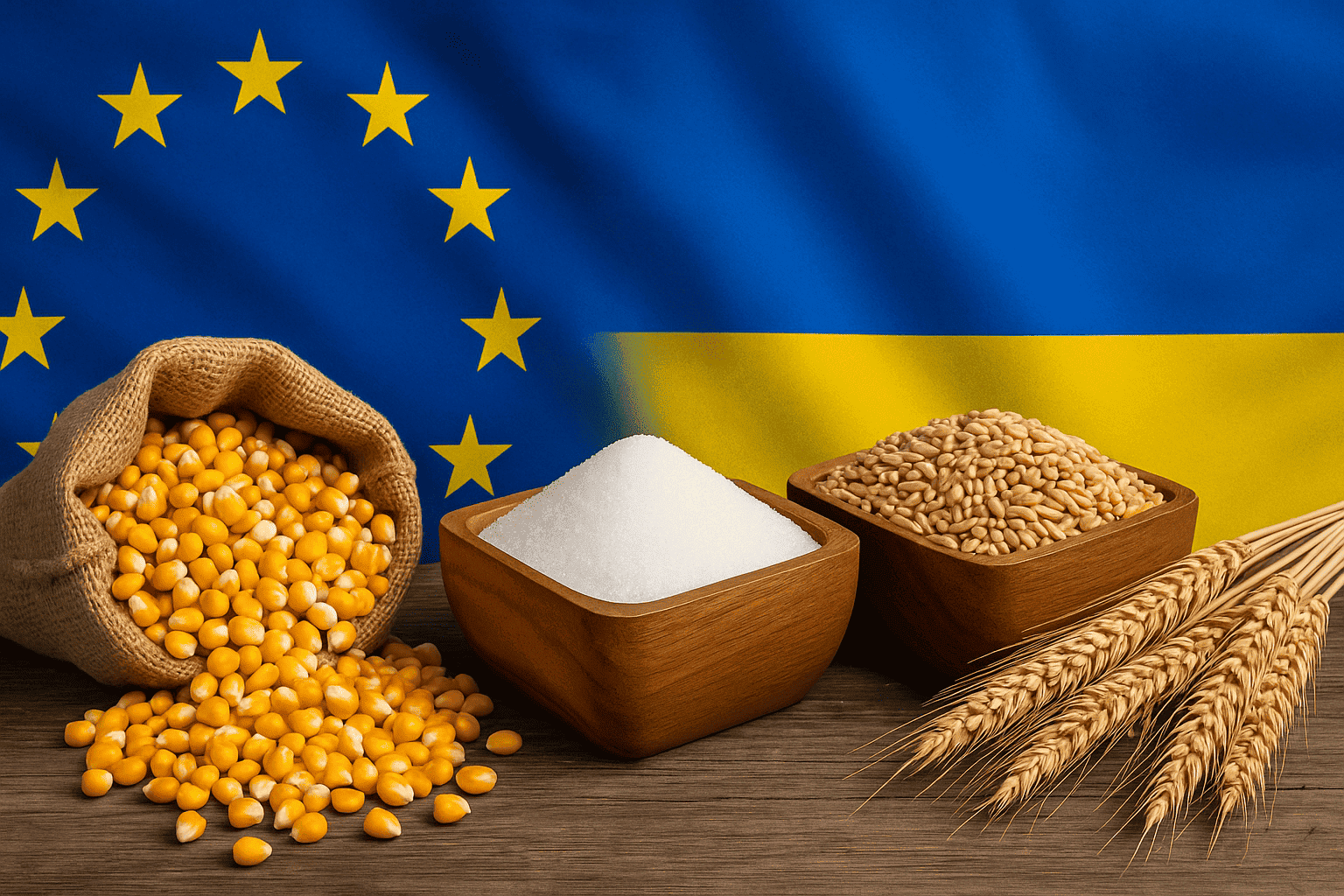 ЕС восстановил тарифные квоты на украинскую агропродукцию, завершив почти трёхлетний режим беспошлинной торговли. Ведутся переговоры о новых условиях.