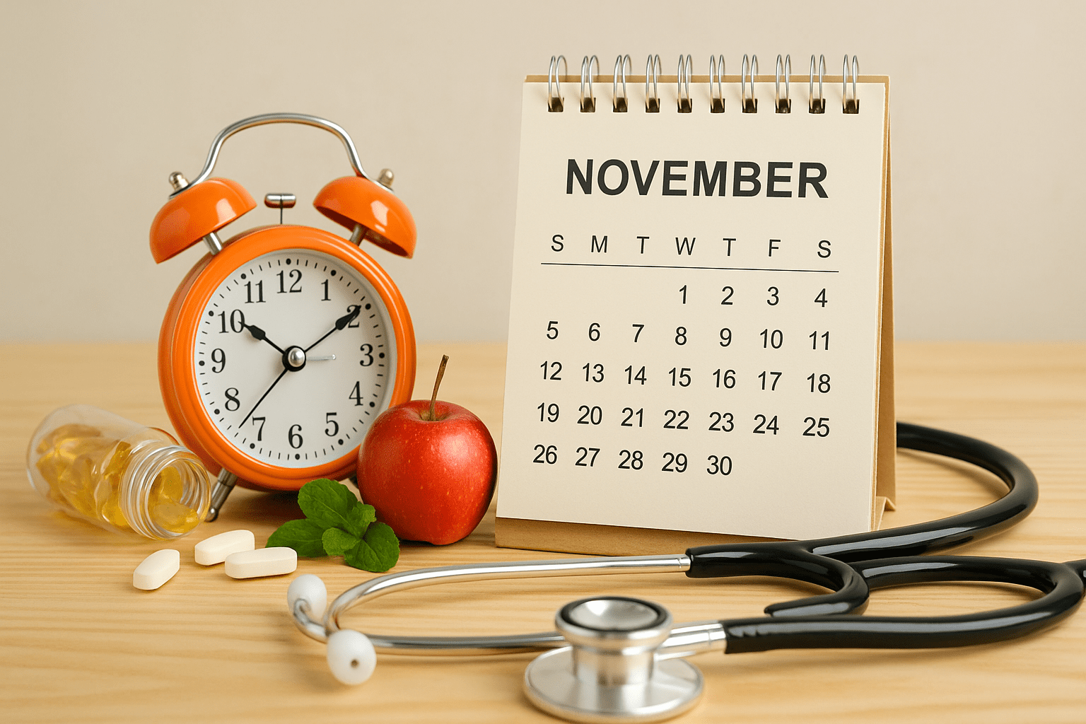 Узнайте, в какие дни ноября 2025 года стоит планировать визиты к врачу, профилактические процедуры и изменения режима по биоритмам