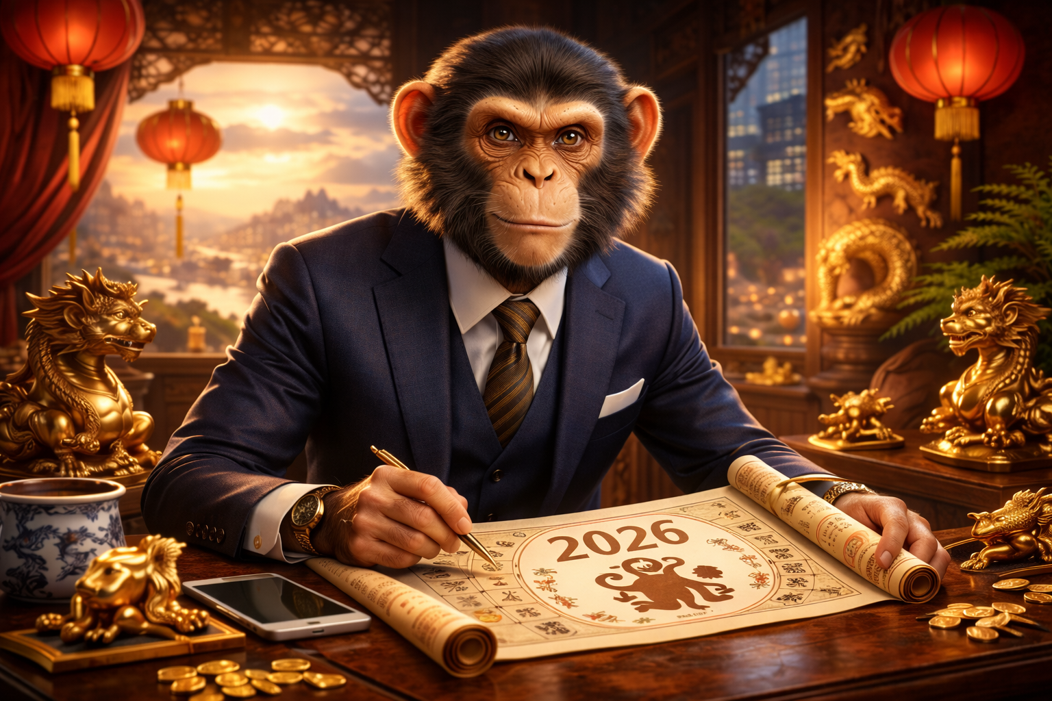 Восточный гороскоп для Обезьяны на 2026 год: чёткий прогноз, финансы, карьера, отношения и практические советы для стабильного года