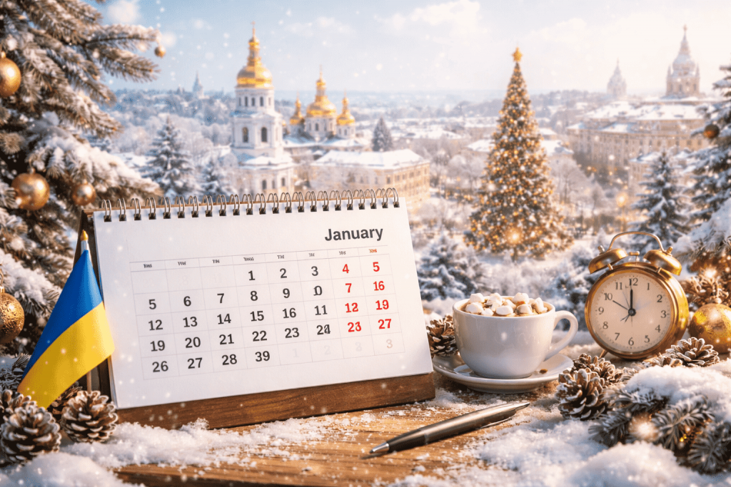 Полный календарь государственных, профессиональных и международных праздников в январе 2026 года с датами, днями недели и пояснениями