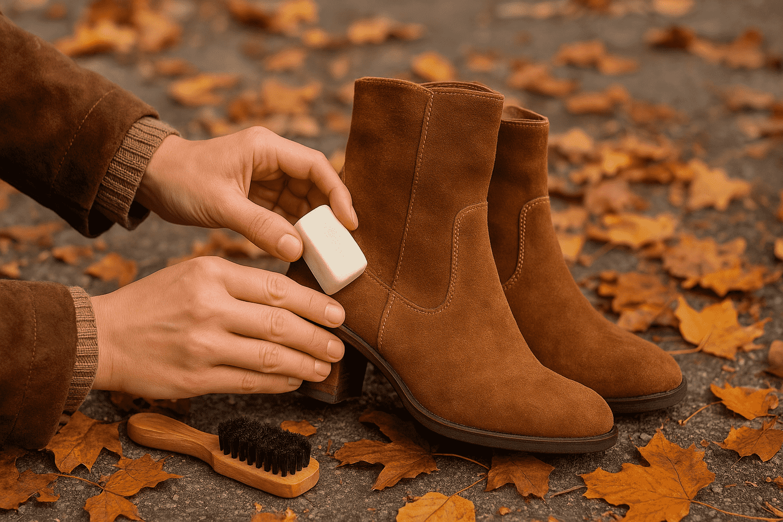 Практическое руководство по уходу за замшевой обувью в холодный сезон: защита, очистка, инструменты и советы для продления срока службы.