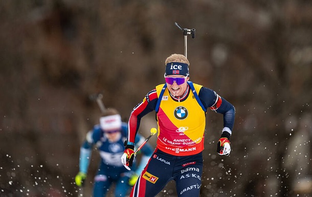 Норвежский биатлонист Йоган-Олав Ботн выиграл гонку преследования в Анси, отработав без промахов. Украинцы финишировали в топ-30.