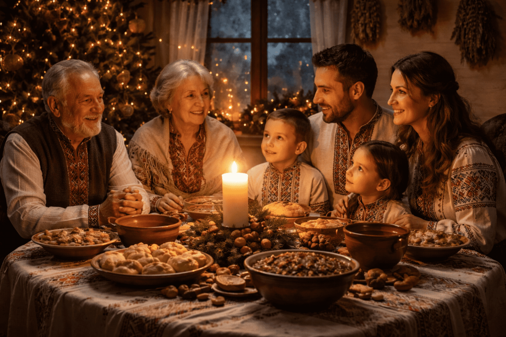 Подборка стихотворных и прозаических поздравлений со Святым вечером 2025 года с объяснением традиций, символики и культурного значения