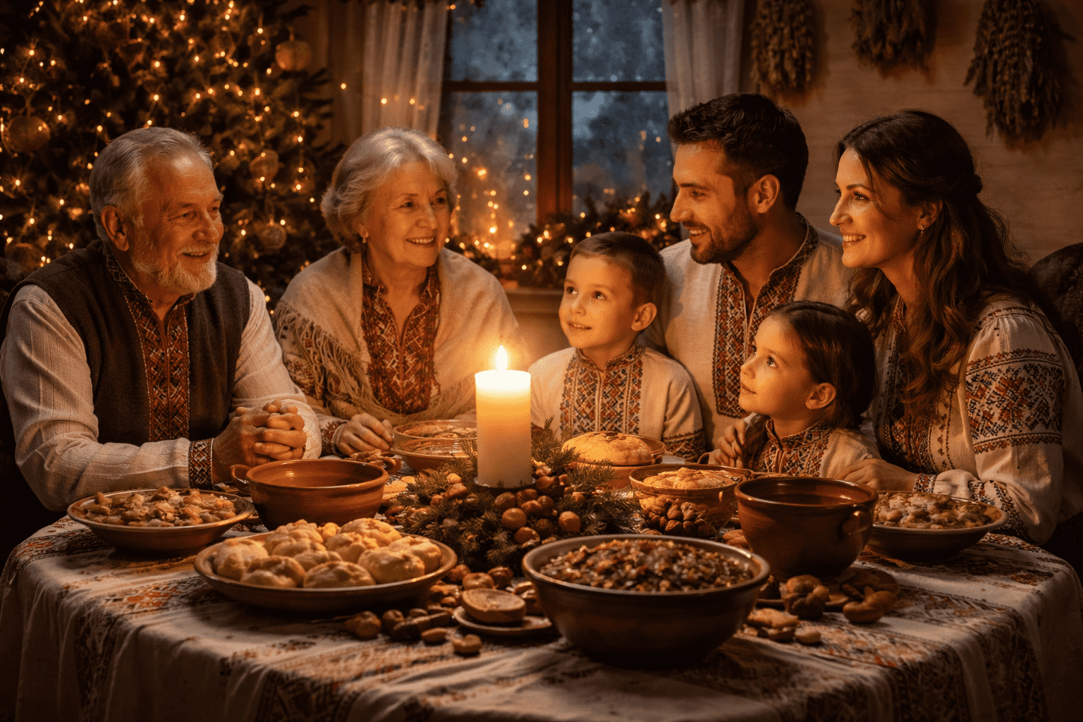 Подборка стихотворных и прозаических поздравлений со Святым вечером 2025 года с объяснением традиций, символики и культурного значения