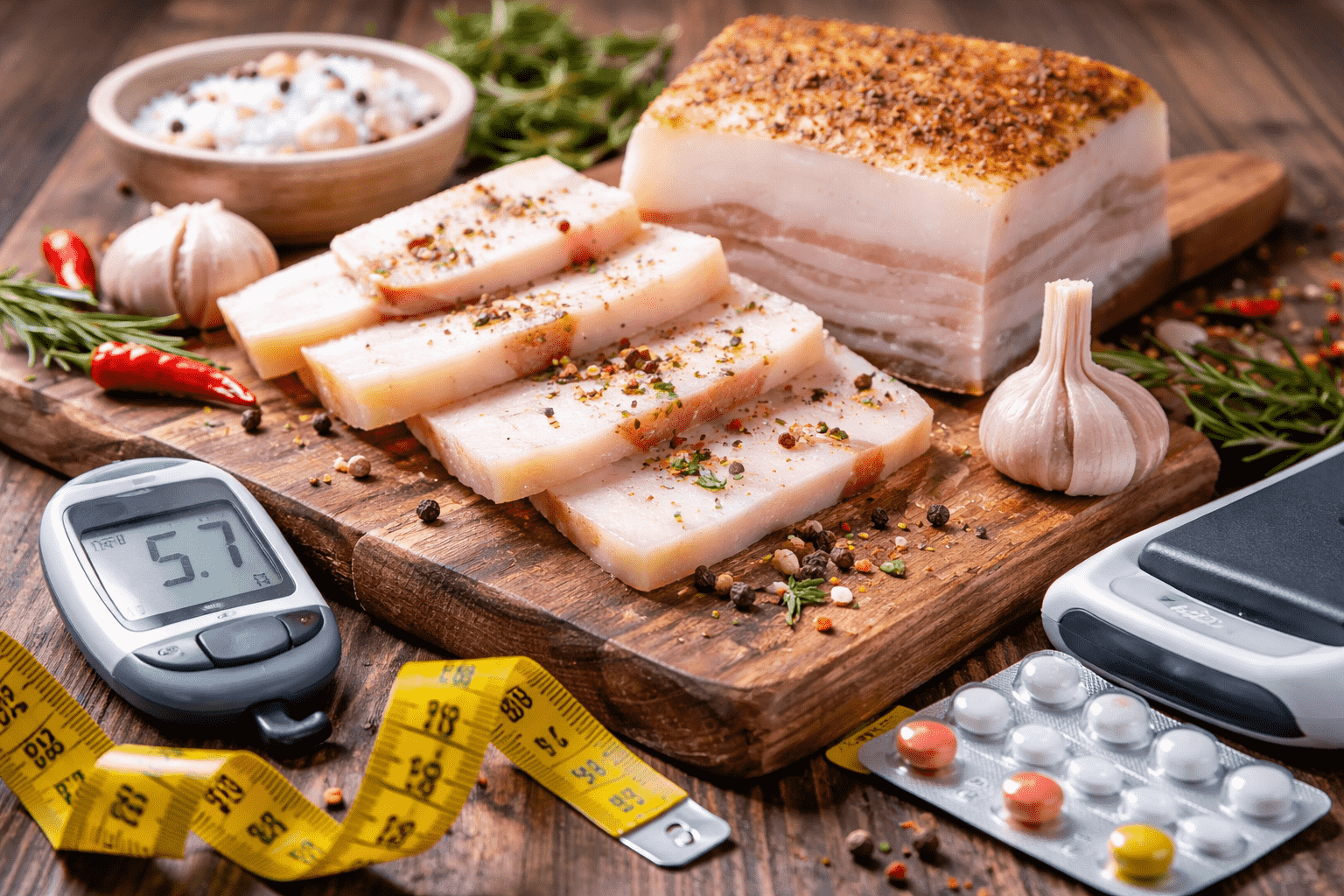 Польза и вред сала: пищевая ценность, противопоказания, употребление при диабете, похудении, гастрите и язве. Практичные советы.