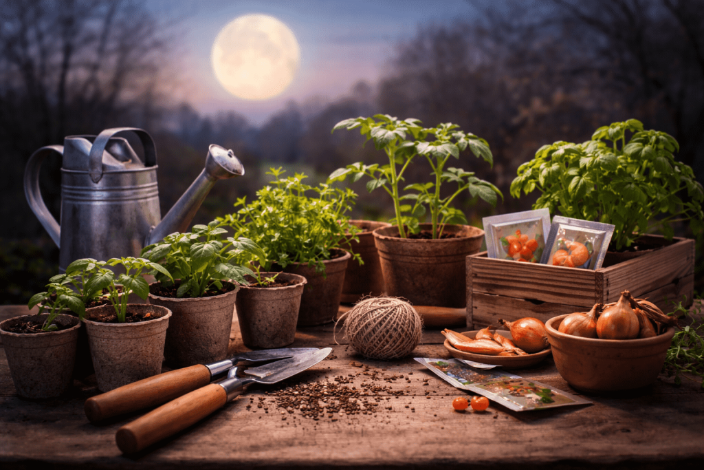 Лунный посевной календарь на февраль 2025: лучшие дни для посева томатов, перца, баклажанов, зелени и цветов. Даты, фазы Луны, советы.