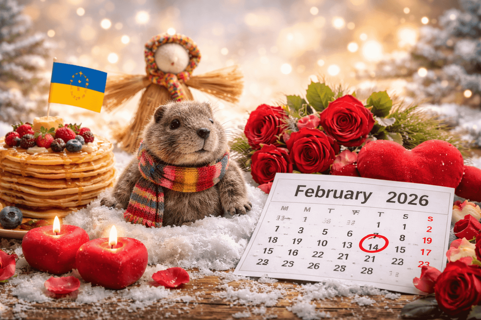 Календарь праздников на февраль 2026 года в Украине: государственные, международные и памятные даты, Масленица и День влюблённых.