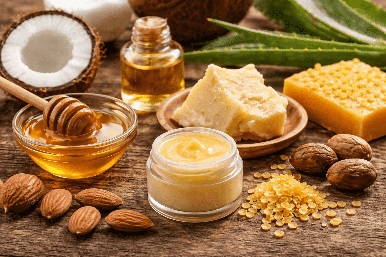 Какие натуральные компоненты защищают и питают губы зимой: масла, воски, мед, алоэ и пошаговый уход без пересушивания кожи.