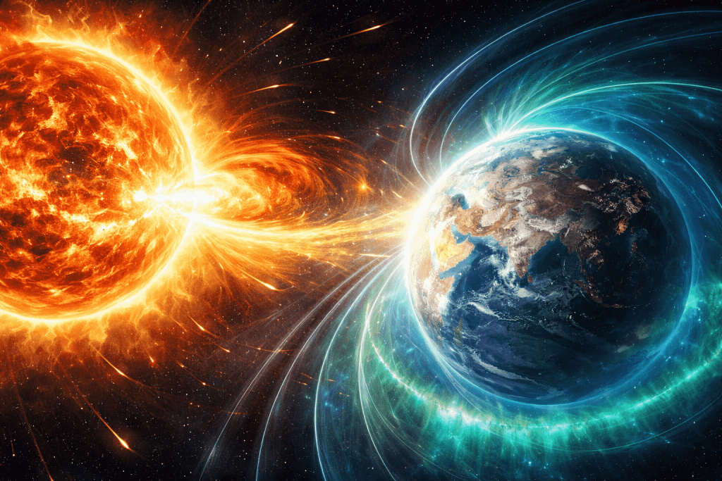 Магнитные бури 26 апреля 2026: прогноз Kp, время повышенной активности, влияние на самочувствие и практические советы по защите.