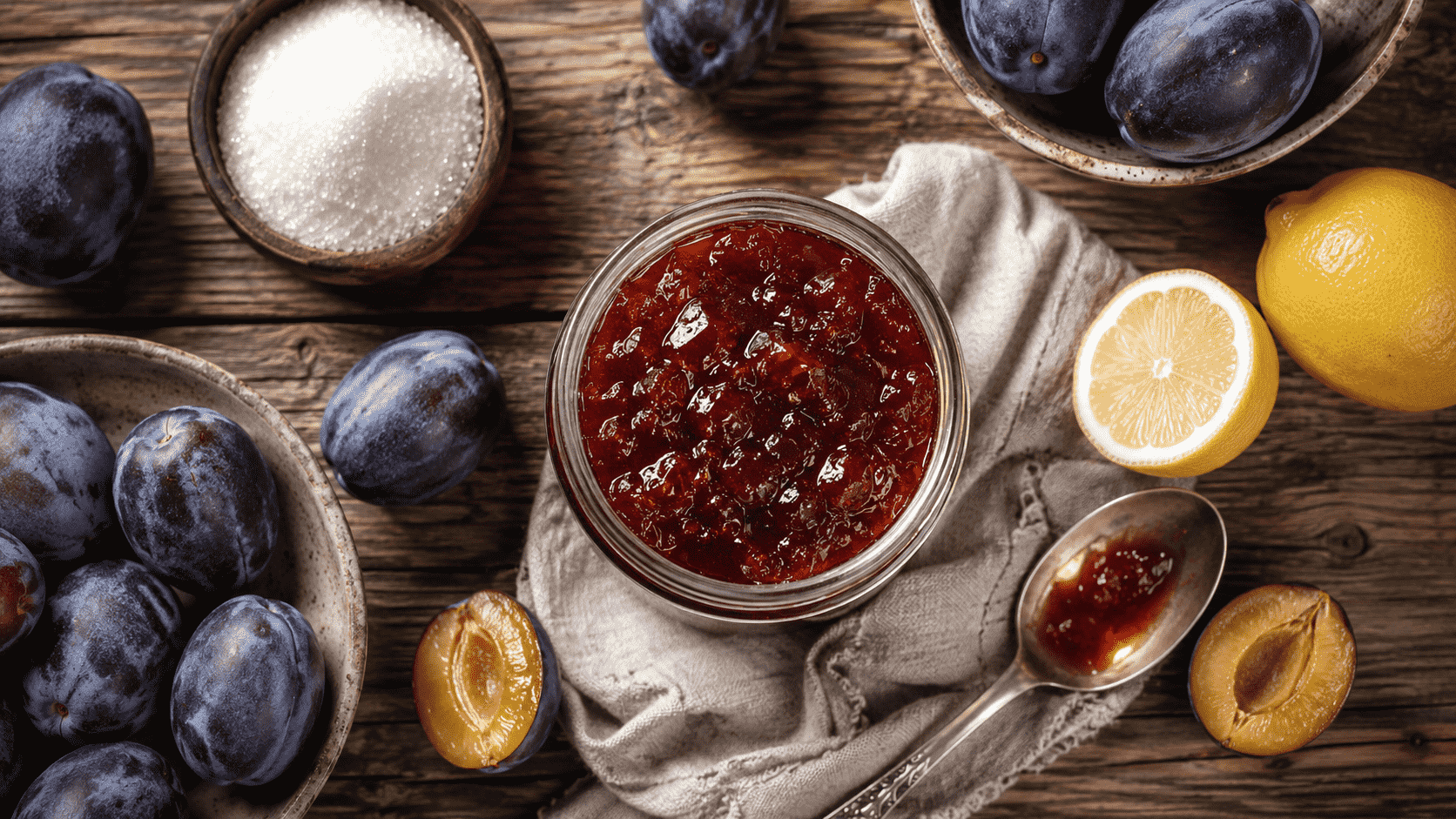 Густое сливовое варенье с выразительным сливовым вкусом – рецепт без лишнего сахара и взбитых фруктов.