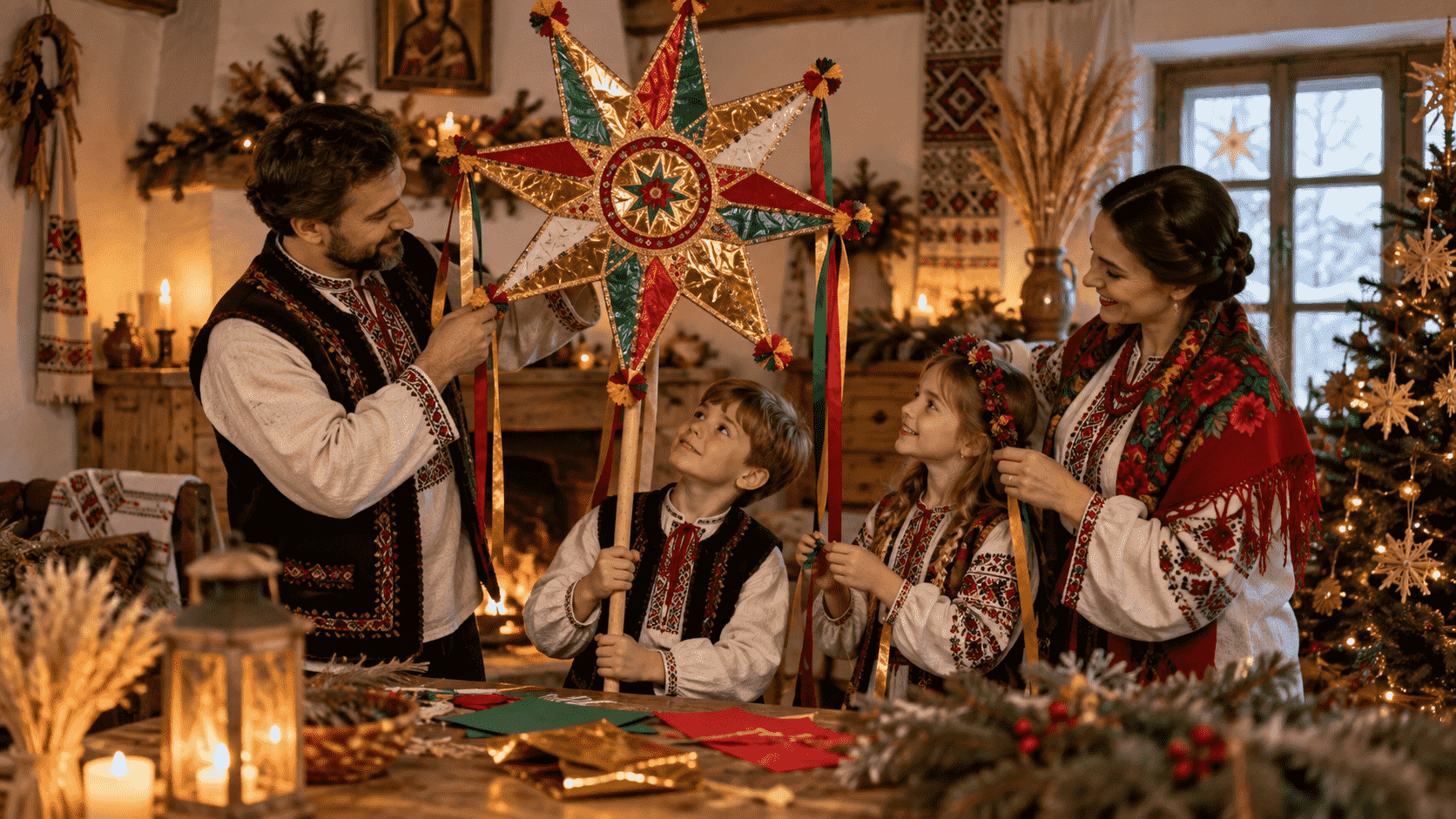 Рождественская звезда – сердце вертепа. Расскажем, как ее сделать из подручных материалов