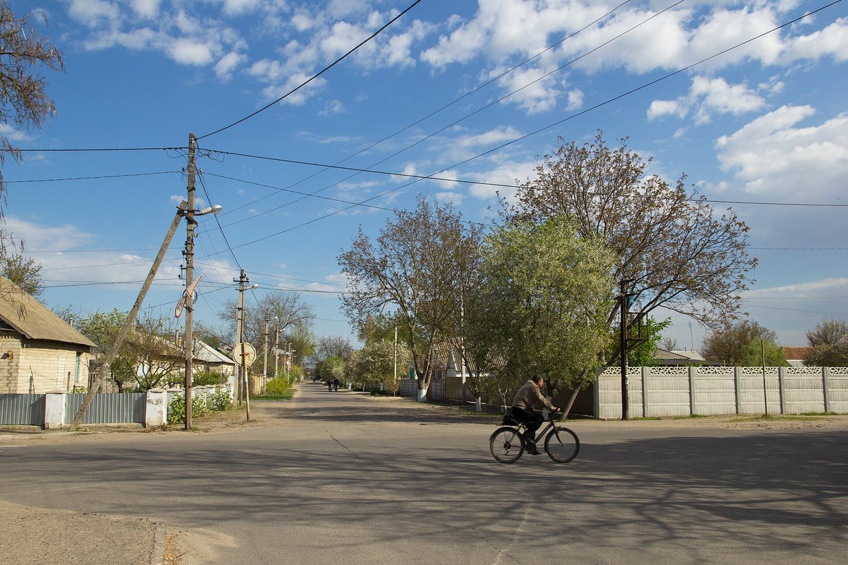Олешки Херсонской области, вид на город до оккупации